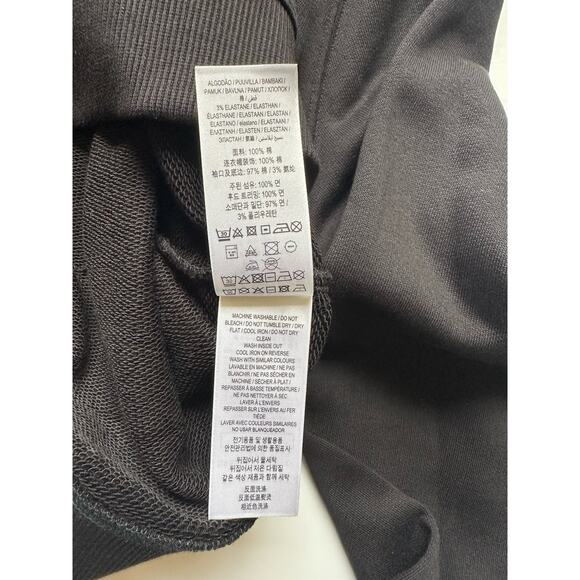 Burberry Talley Logo Checked Sweatshirt with Hoodie Black M 8084391 NWT $760 - Picture 15 of 16